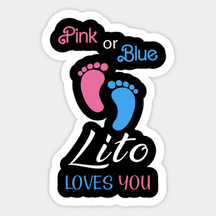 Pink or Blue Lito Loves You Mexican or Spanish Grandpa Sticker